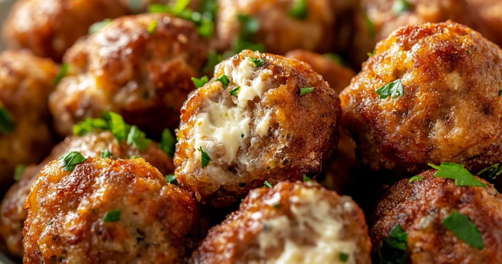 sausage balls with cream cheese