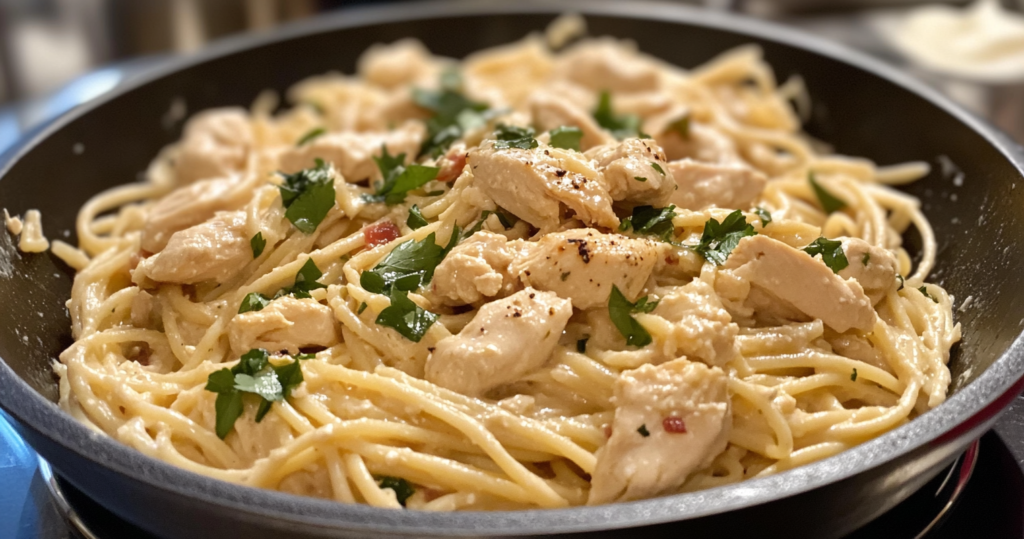 Creamy Garlic Chicken Pasta