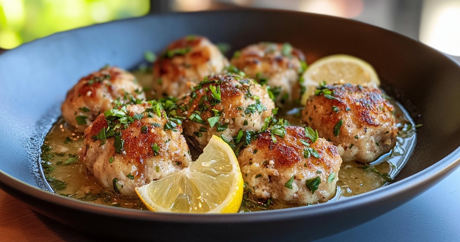 Chicken Piccata Meatballs