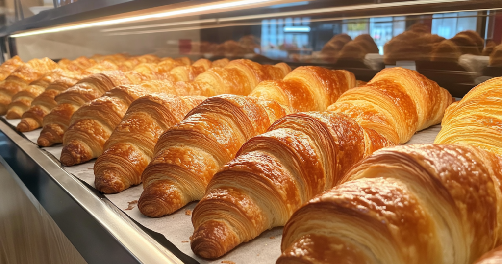 What pastry are croissants made from?