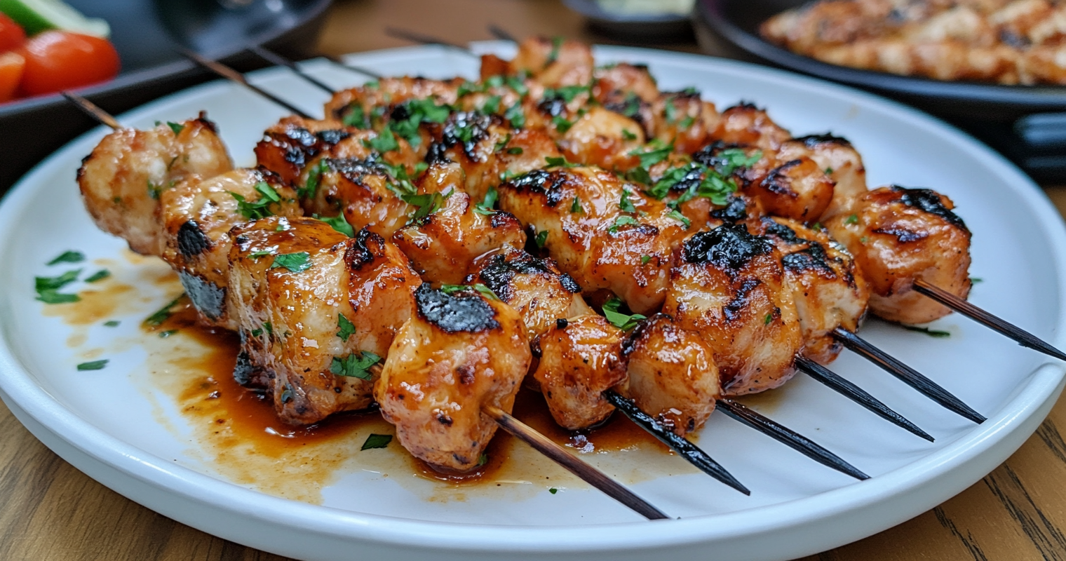 Bang Bang Chicken Skewers