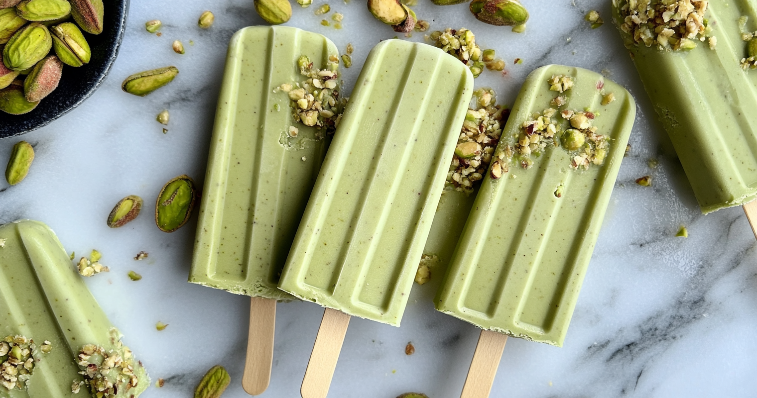 Pistachio Joe Pudding Popsicle Recipes