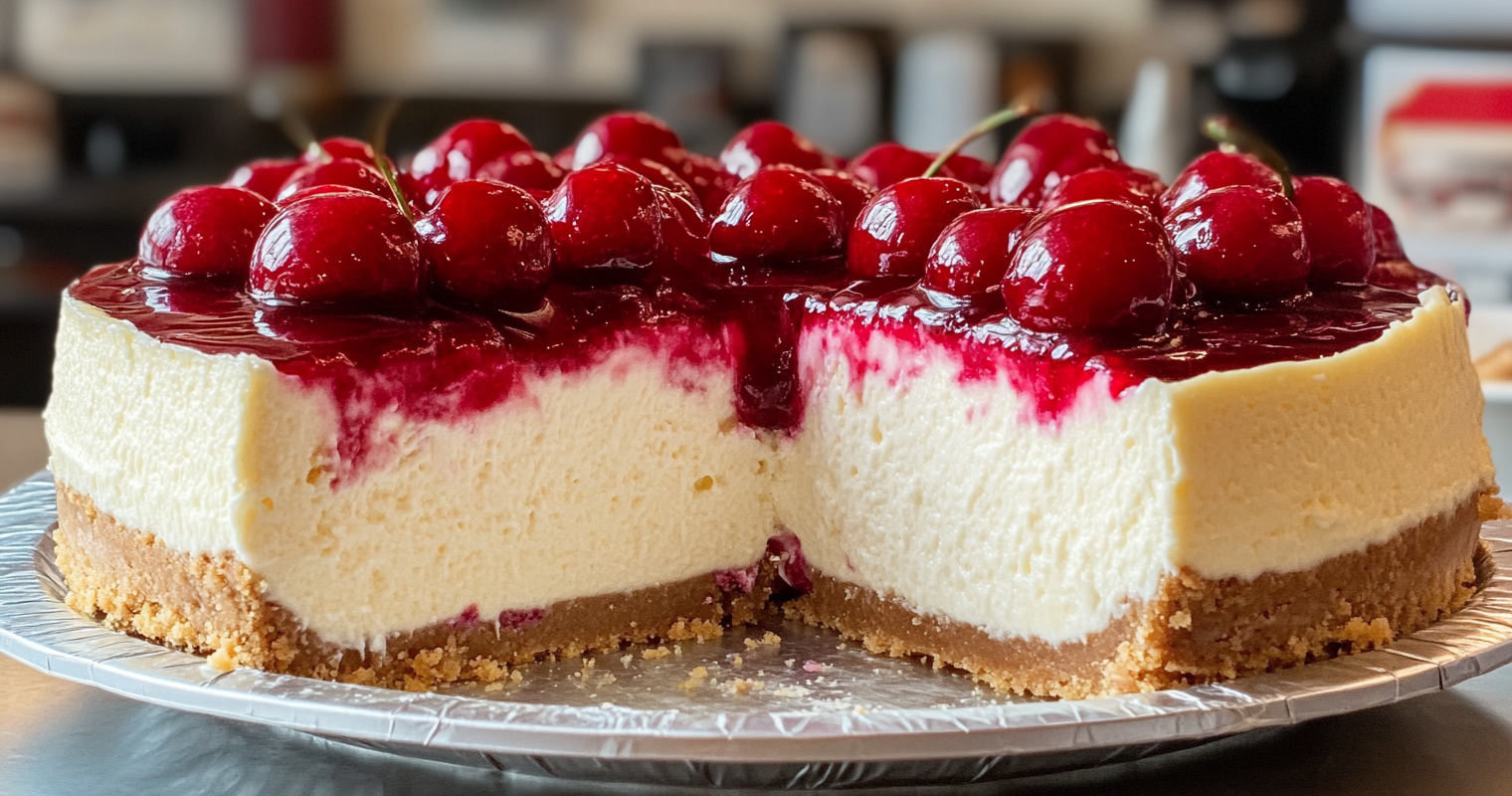 What are the ingredients in Sara Lee cherry cheesecake?