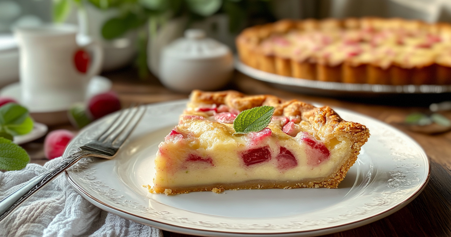 Rhubarb Custard Pie​