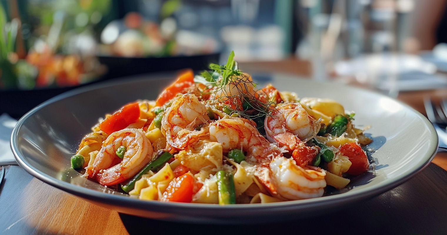 Shrimp Pasta Primavera